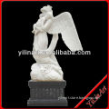 Large Marble Stone Life Size Angel Statues With Baby YL-R395